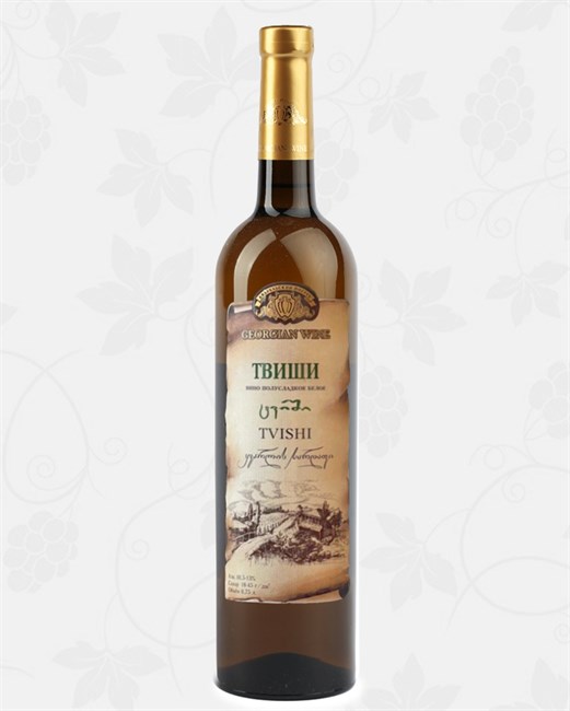 КВАРЕЛИ ТВИШИ БЕЛОЕ ПОЛУСЛАДКОЕ 0,75л. 1992