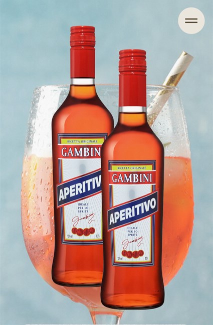 АПЕРИТИВ GAMBINI APERITIVO, Крепость: 12%, 0,7л. 2096