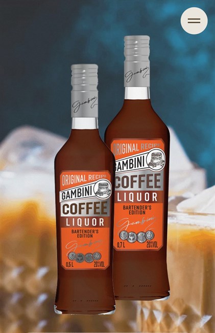 ЛИКЁР КОФЕЙНЫЙ GAMBINI COFFEE, Крепость: 20%, Объём: 0,5 л. 2105