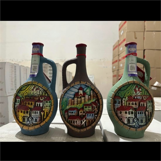 кувшин Фляга 3D № 20 - Саперави красное сухое 0,75л. 1751