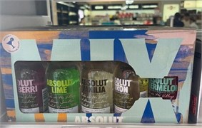 ВОДКА НАБОР ИЗ 5 ABSOLUT 5х50мл. 2441