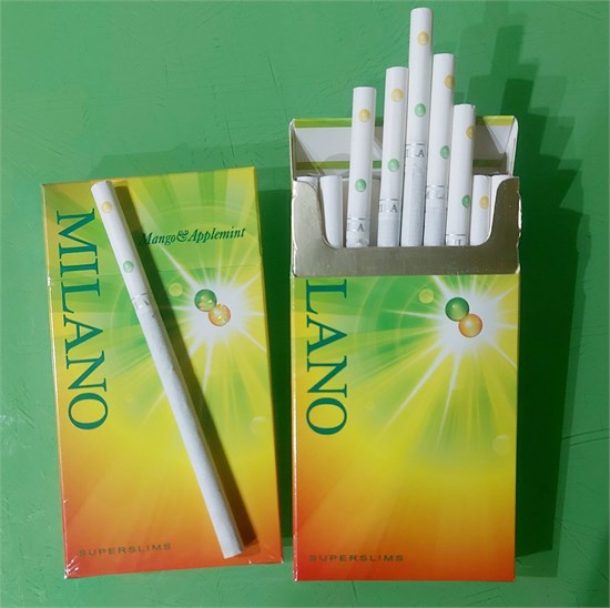 MILANO Две Кнопки - Манго и Яблочный холодок, Суперслим ОАЭ 2531